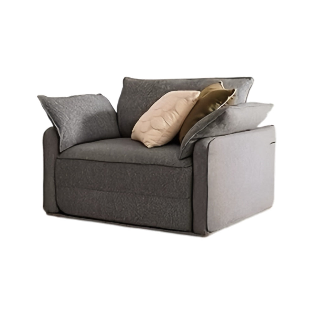 Convertible linen sofa bed vacuum-packed—dual-use couch folds into bed, breathable linen upholstery, ideal for small apartments and guest rooms.
