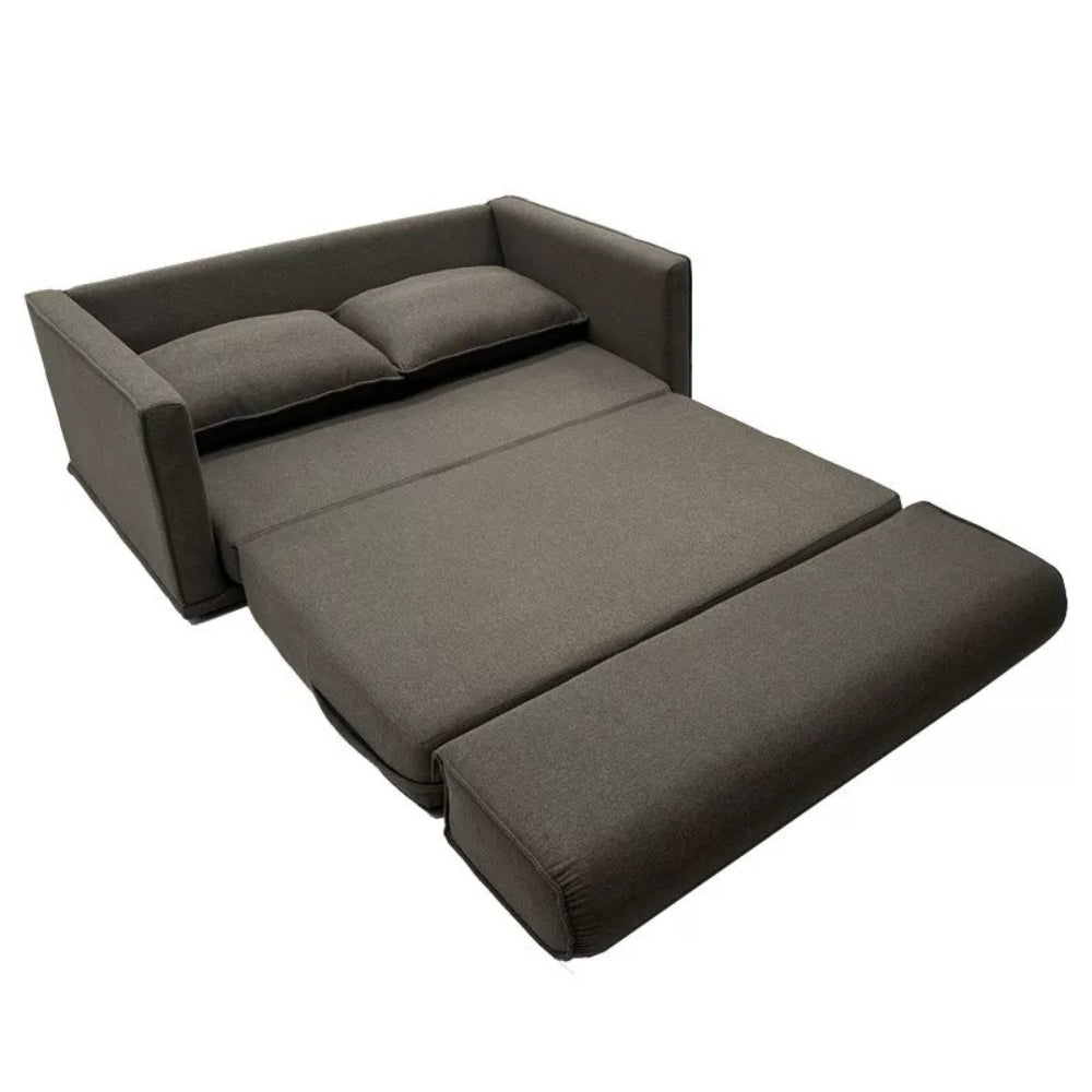 Convertible linen sofa bed vacuum-packed—dual-use couch folds into bed, breathable linen upholstery, ideal for small apartments and guest rooms.