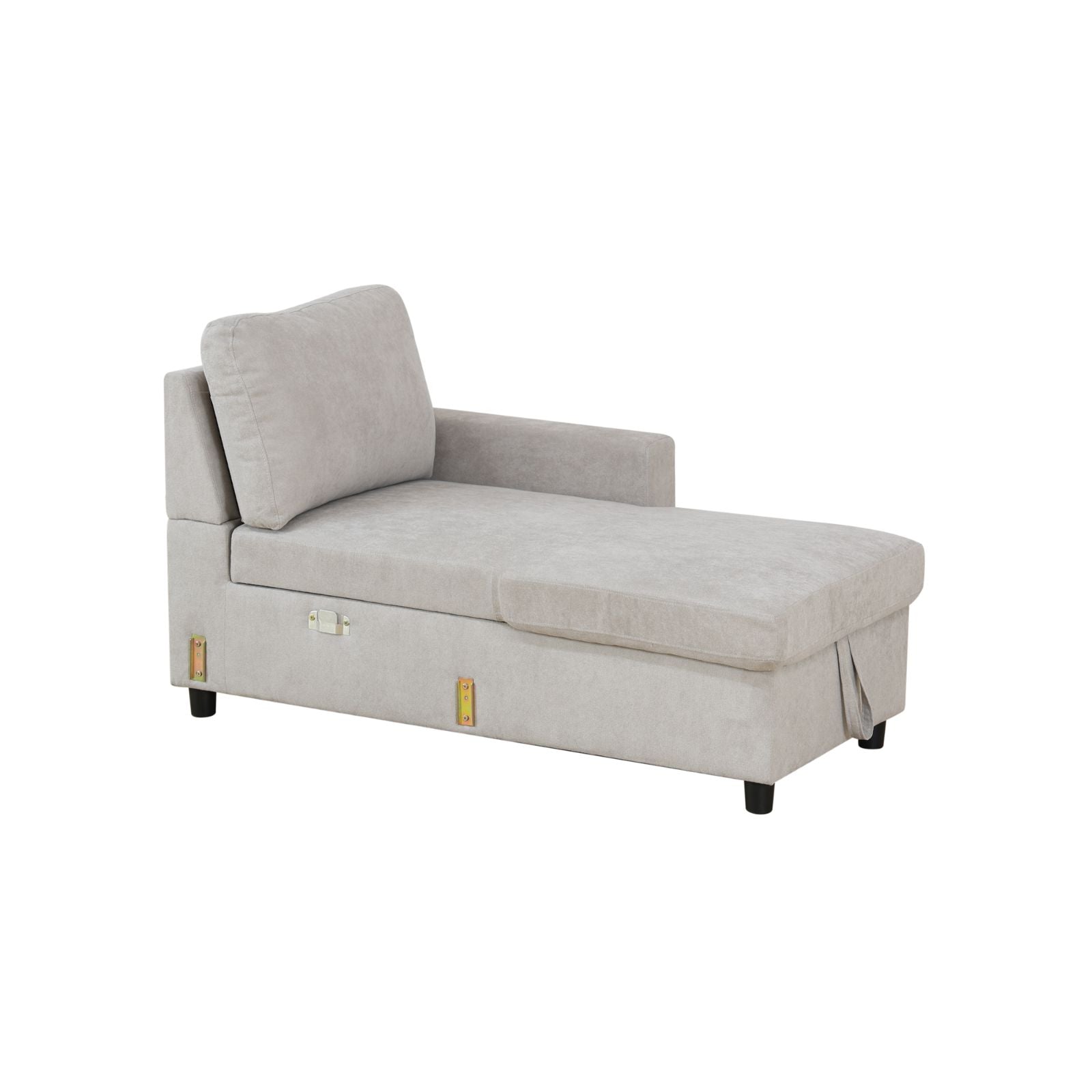 Fluffy Fabric 2-Piece Couch Living Room Sofa Bed