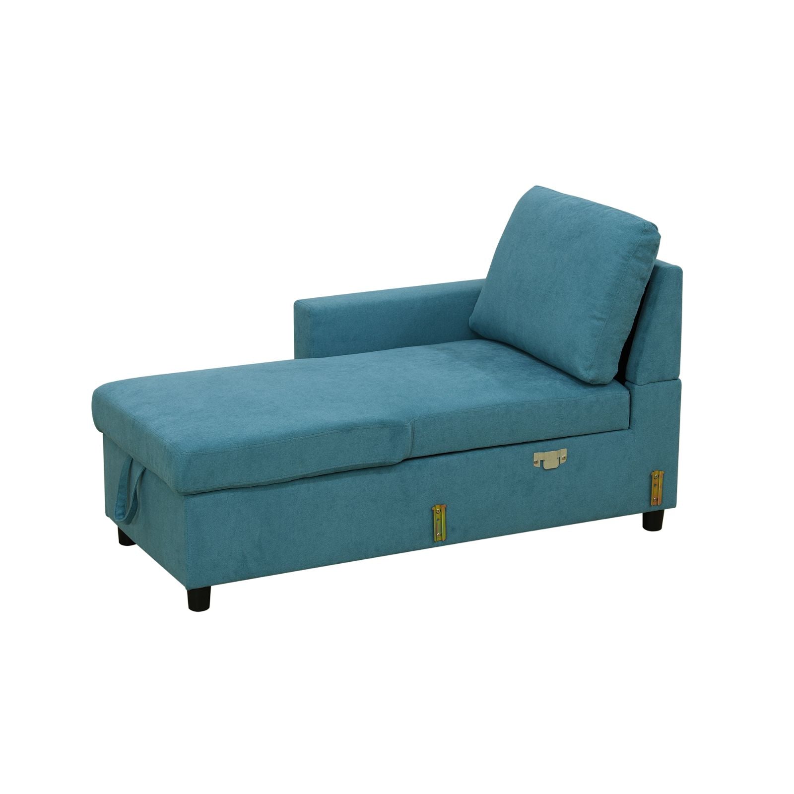 Fluffy Fabric 2-Piece Couch Living Room Sofa Bed