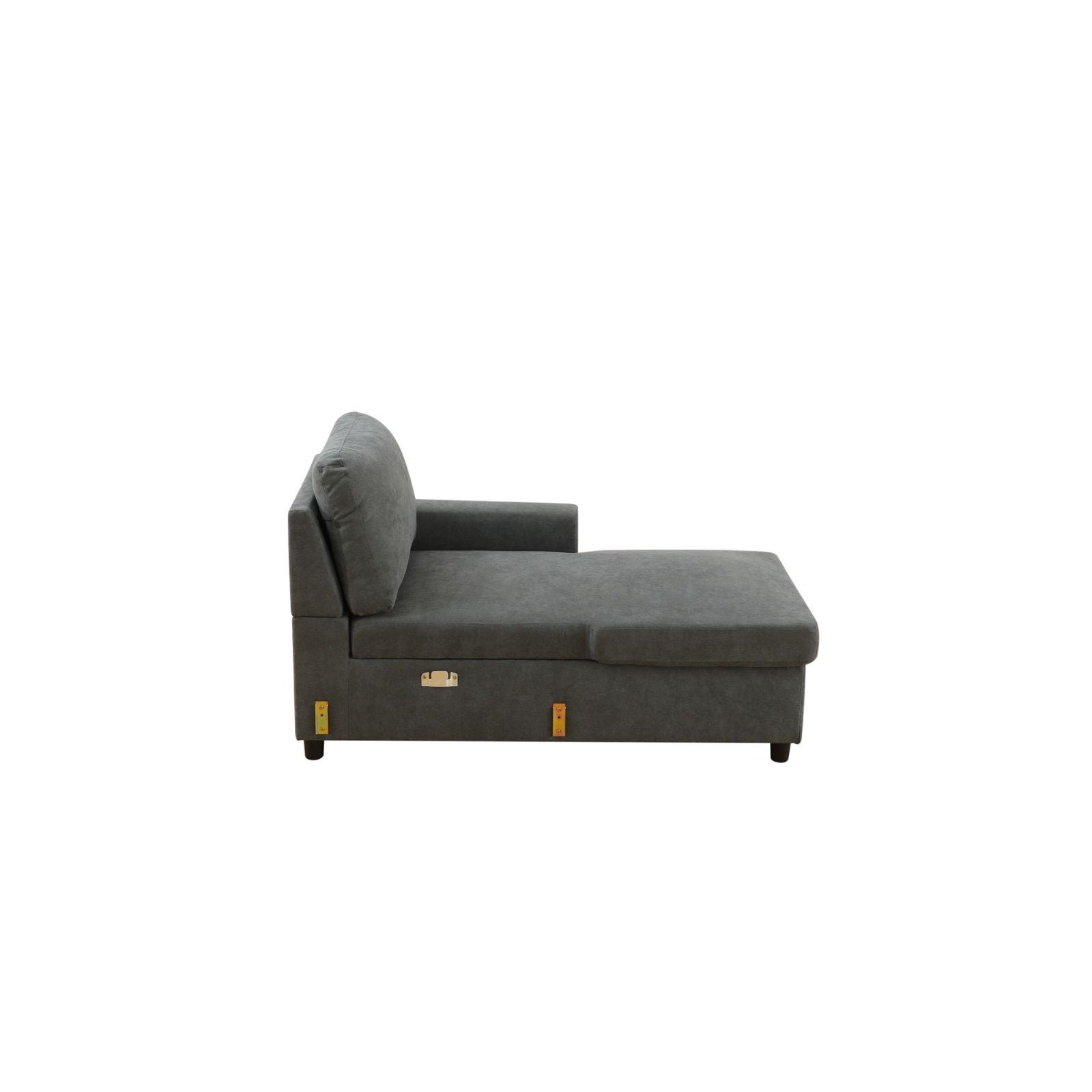 Fluffy Fabric 2-Piece Couch Living Room Sofa Bed