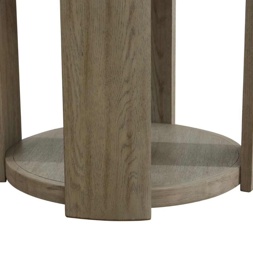 Walnut MDF and Oak Living Room Side Table