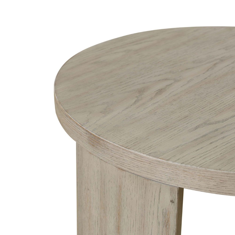 Walnut MDF and Oak Living Room Side Table