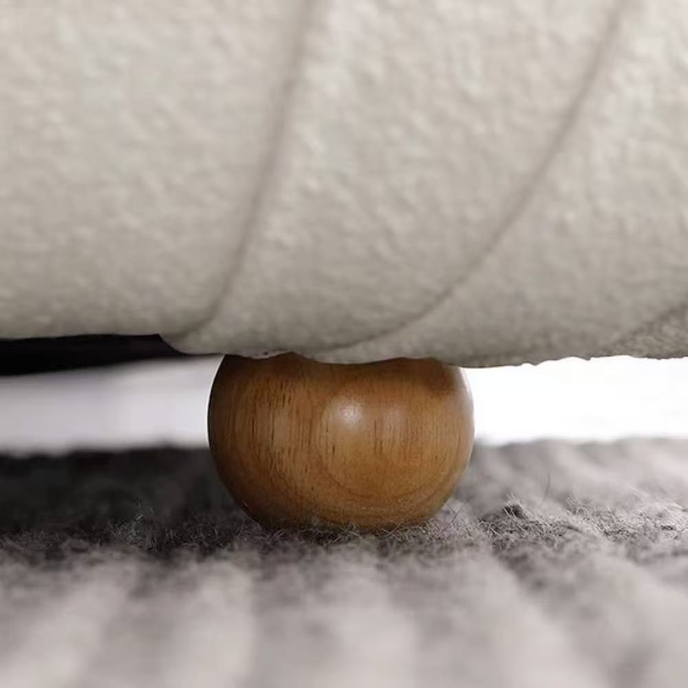 Lamb Wool Cloud Sofa modular set in soft lamb wool—single cloud modules or full seating configuration for living rooms and studios.