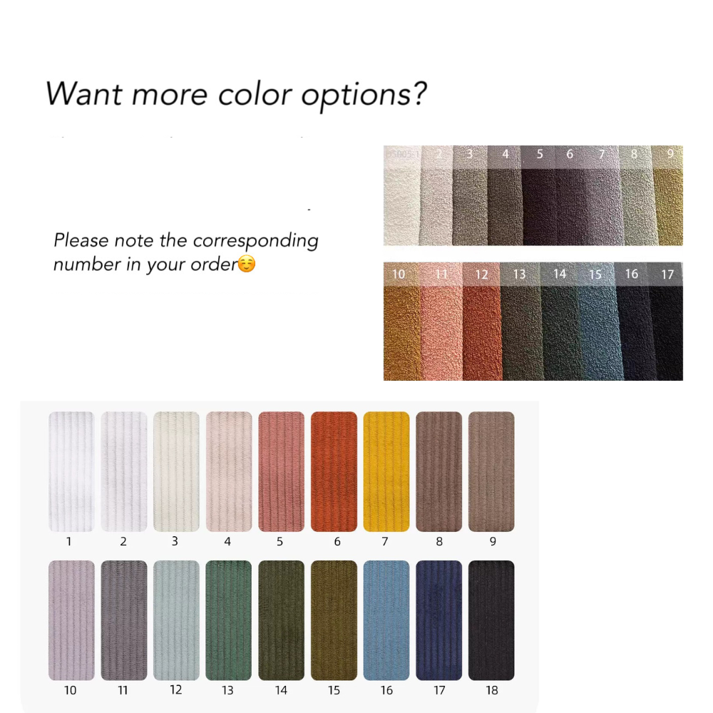Color options of modular multifunctional foldable sofa bed.