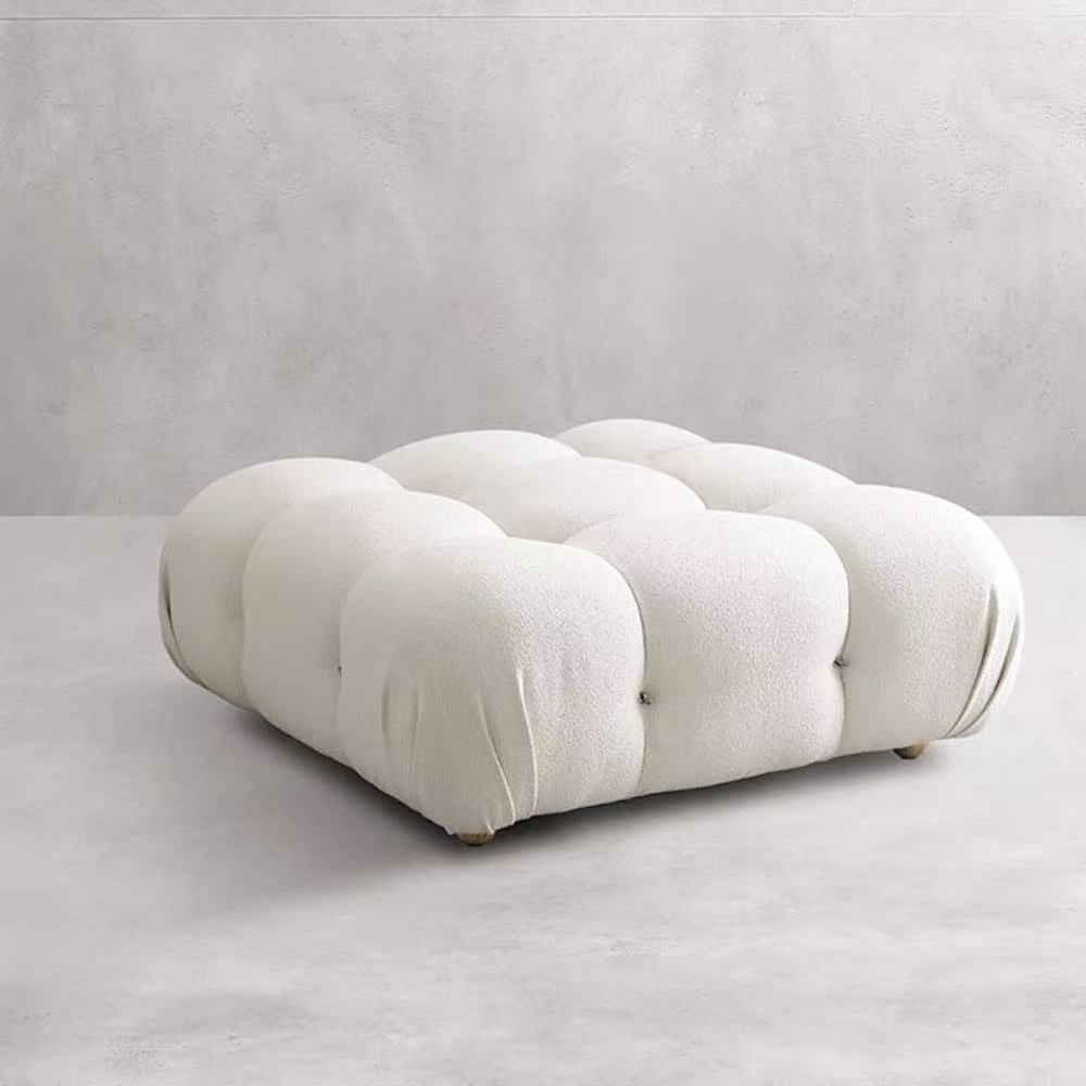 Lamb Wool Cloud Sofa modular set in soft lamb wool—single cloud modules or full seating configuration for living rooms and studios.