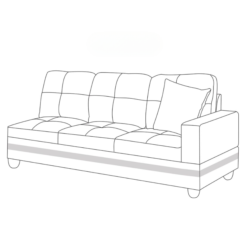Corduroy 3-Piece Living Room Sofa Set-A