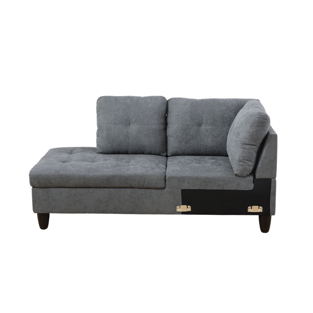 Corduroy 3-Piece Living Room Sofa Set-A