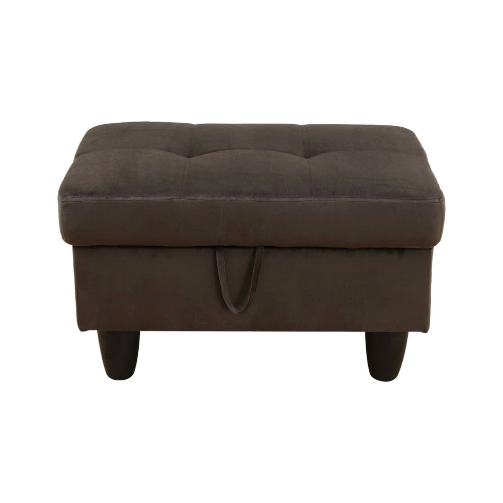 Grey White Corduroy 3-Piece Living Room Sofa Set-B-30