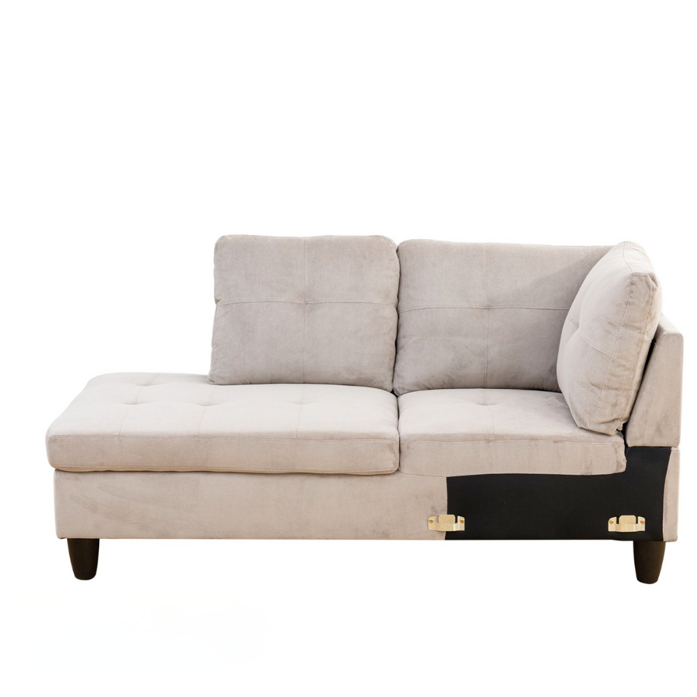 Corduroy 3-Piece Living Room Sofa Set-A