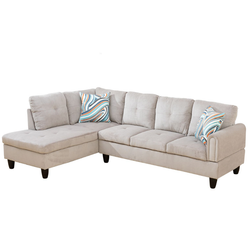 Corduroy 3-Piece Living Room Sofa Set-A