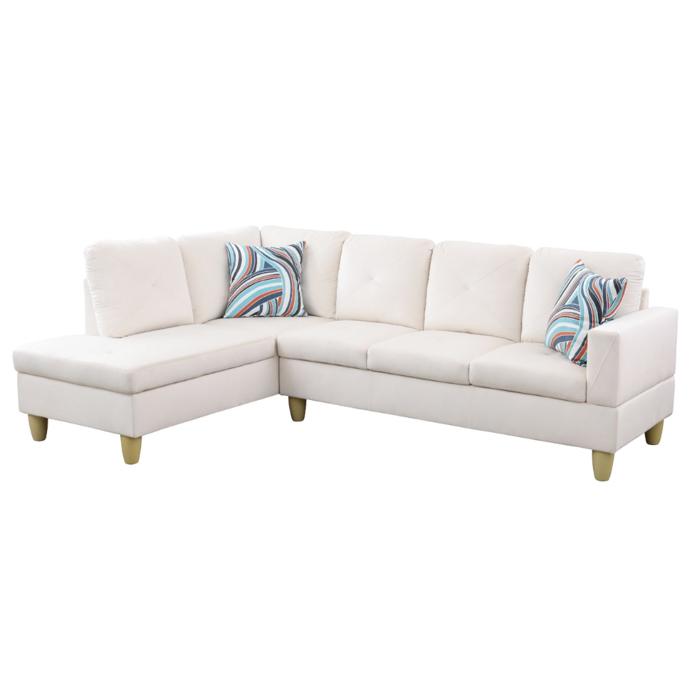 66.5" Flannel 3-Piece Living Room Sofa Set-A