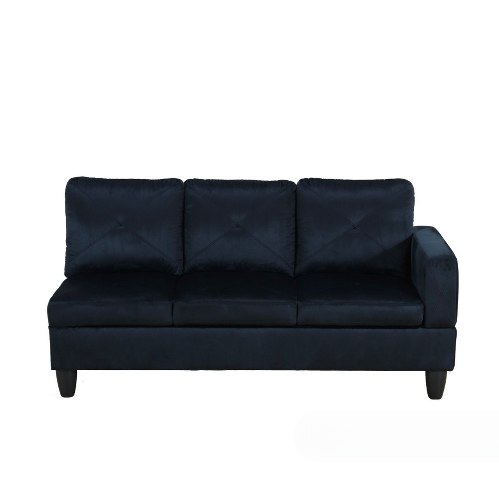 66.5" Flannel 3-Piece Living Room Sofa Set-A