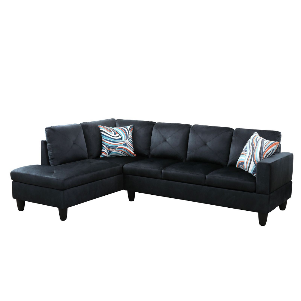 66.5" Flannel 3-Piece Living Room Sofa Set-A