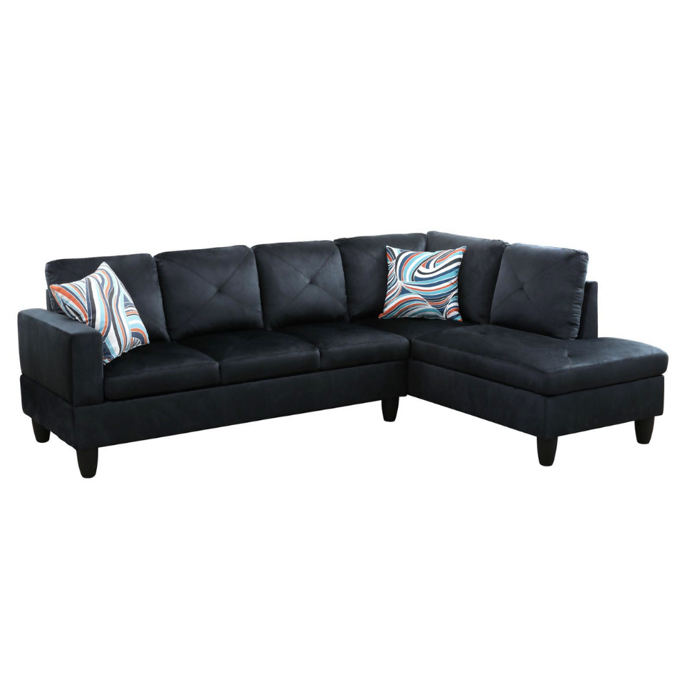 66.5" White Flannel 3-Piece Living Room Sofa Set-B-9