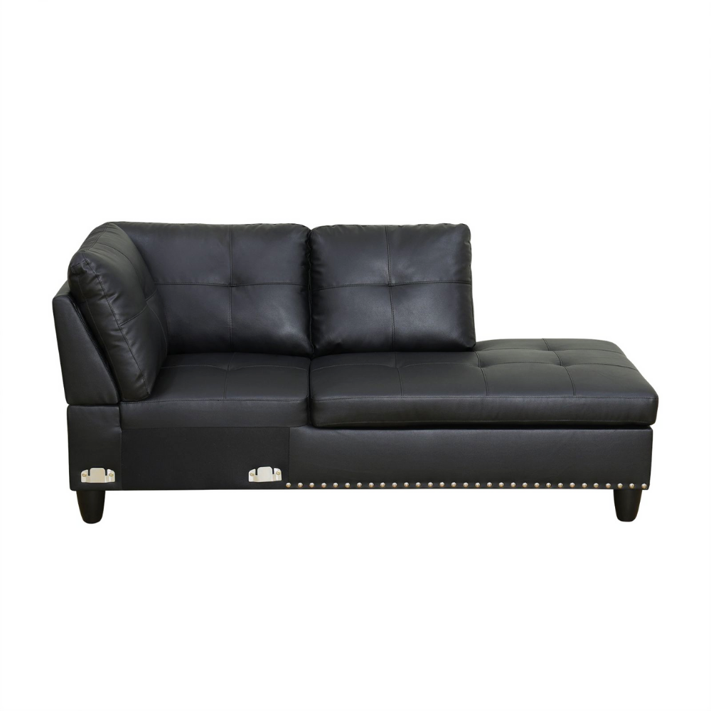 Semi PU Synthetic Leather 3-Piece Sofa Set-B-5