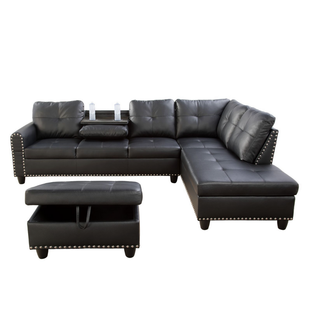 3-Piece Living Room Sofa Set-A