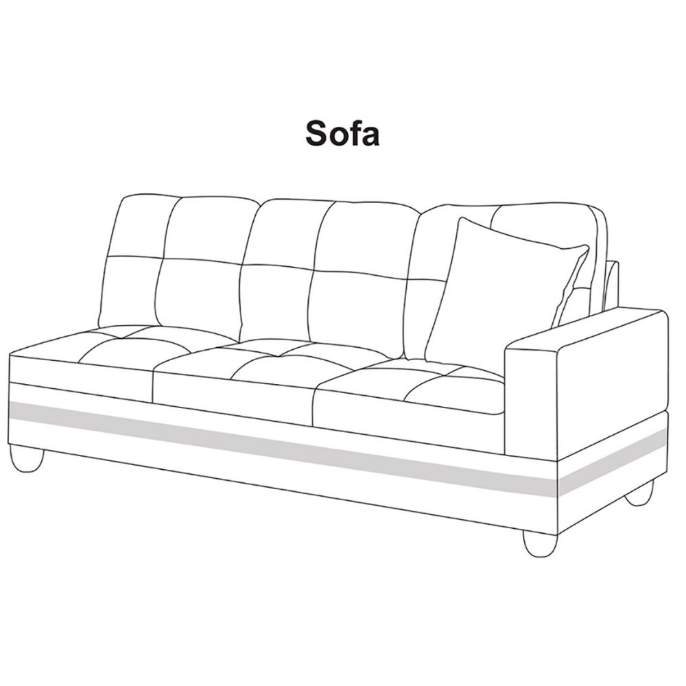 3-Piece Living Room Sofa Set-A