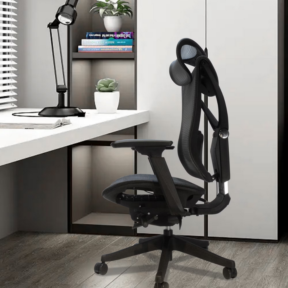 Big and Tall Ergonomic Office Chair with Adjustable Lumbar & Sliding Seat-1