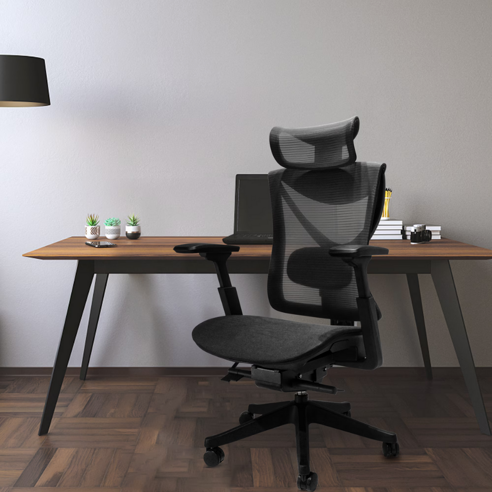 Big and Tall Ergonomic Office Chair with Adjustable Lumbar & Sliding Seat-2