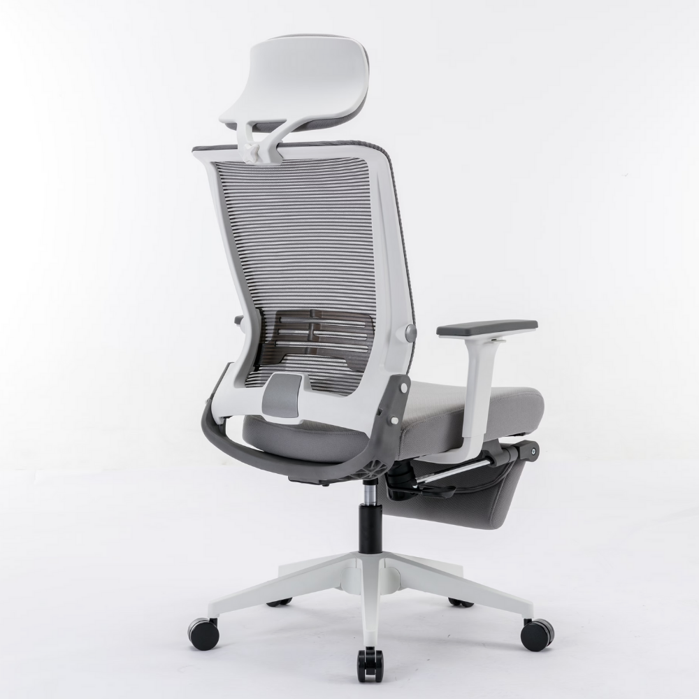 Ergonomic High-Back Office Chair with Footrest-2