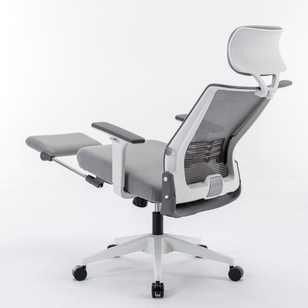 Ergonomic High-Back Office Chair with Footrest-4
