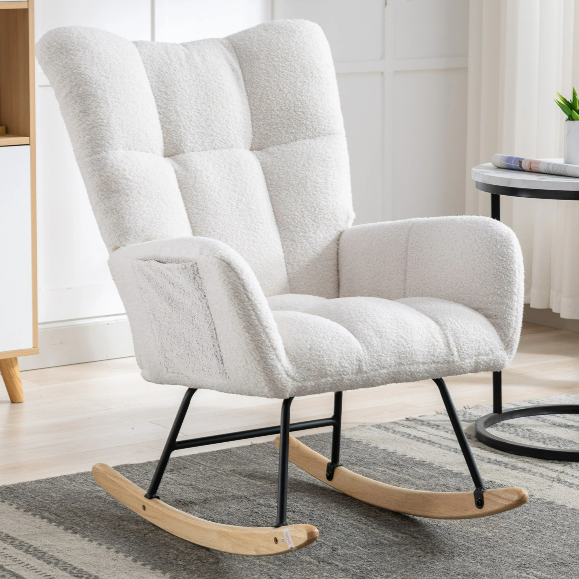 Nursery Rocking Chair with Pocket