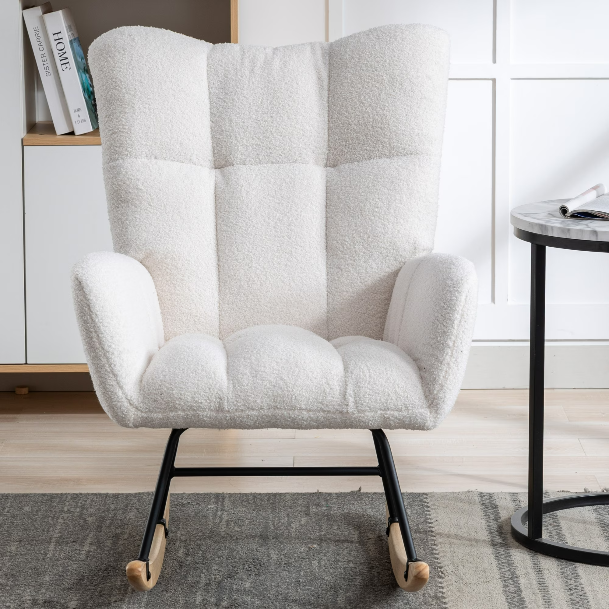 Nursery Rocking Chair with Pocket