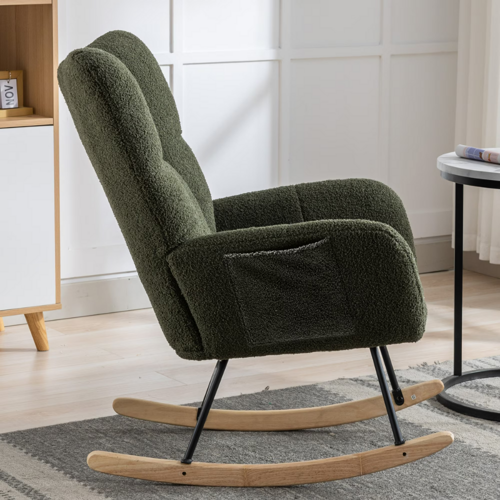 Nursery Rocking Chair with Pocket-11