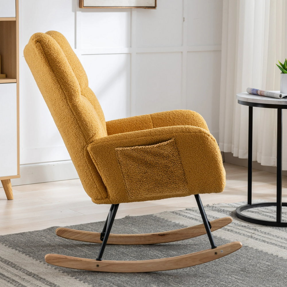 Nursery Rocking Chair with Pocket-5