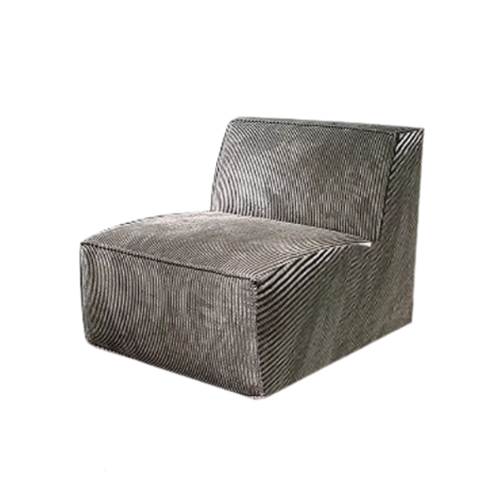 Modular corduroy sofa set in dark grey—vacuum‑packed single-block or sectional seating in plush durable corduroy. Ideal for living rooms, studios, and guest rooms.