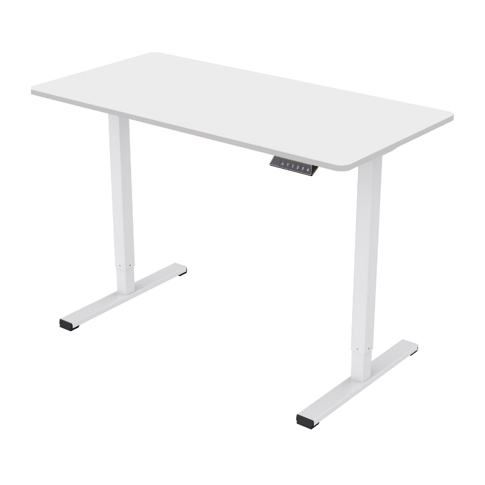 Electric ergonomic standing desk adjustable height for home office sit-stand workstation.